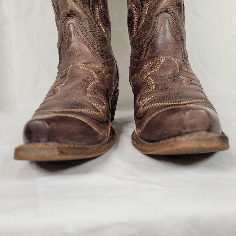 Corral Brown Western Leather Boots - Picture 7 of 16